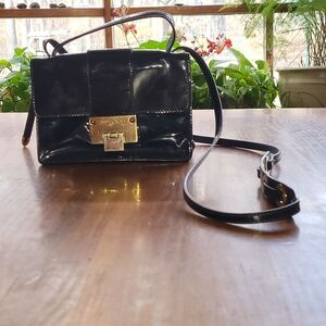 Blue Patent Leather Crossbody Bag Jimmy Choo Mini Rebel